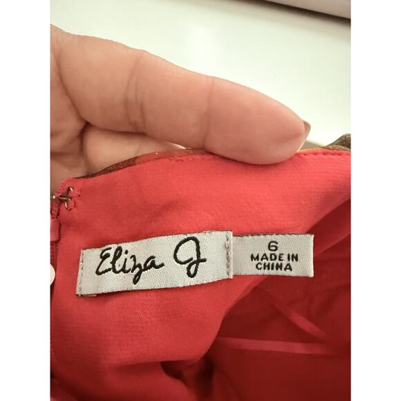 Eliza J Maxi Dress Watercolor Fairycore, Romantic, Boho Glam, Forest Fairy Sz 6 - Picture 9 of 9